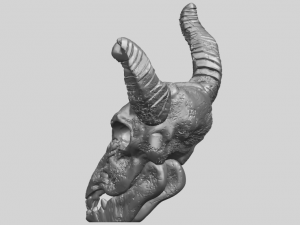 skull of goat 01 3D 프린트 모델