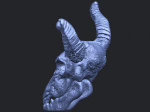 skull of goat 01 3D 프린트 모델