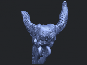 skull of goat 01 3D 프린트 모델