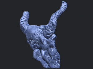 skull of goat 01 3D 프린트 모델