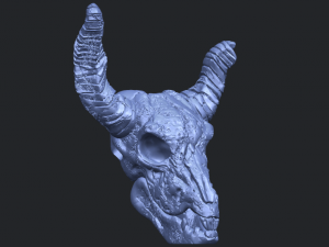 skull of goat 01 3D 프린트 모델