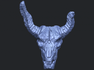 skull of goat 01 3D 프린트 모델