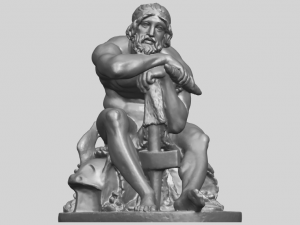 sculpture of thor 3Dプリントモデル