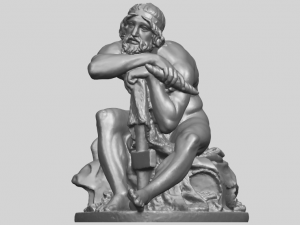 sculpture of thor 3Dプリントモデル