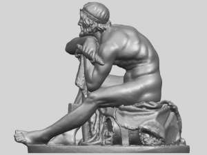 sculpture of thor 3Dプリントモデル