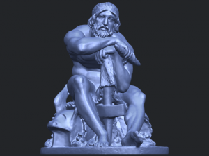 sculpture of thor 3Dプリントモデル