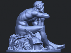 sculpture of thor 3Dプリントモデル