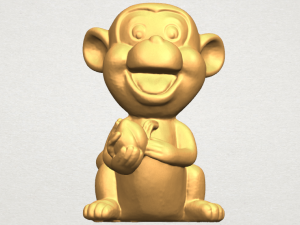 cute monkey 3Dプリントモデル