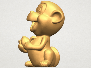 cute monkey 3Dプリントモデル