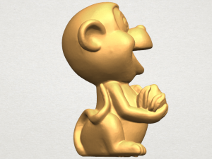 cute monkey 3Dプリントモデル