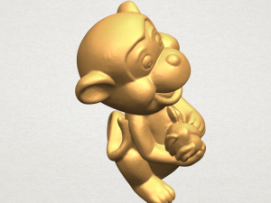 cute monkey 3Dプリントモデル