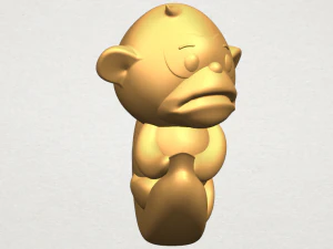 monkey and banana 3D Print Model
