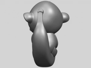 monkey and banana 3D Print Model