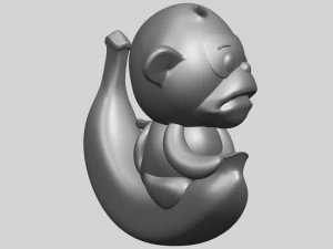 monkey and banana 3D Print Model
