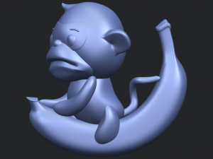 monkey and banana 3D Baskı Modeli