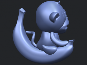 monkey and banana 3D Baskı Modeli