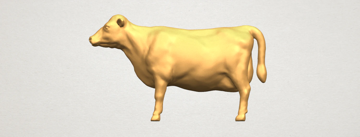 cow 3D Print Model .c4d .max .obj .3ds .fbx .stl .blend 