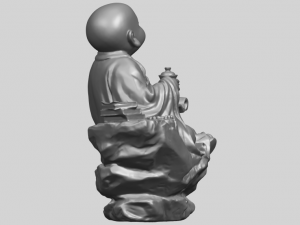 little monk drink tea Modelo de Impressão 3D