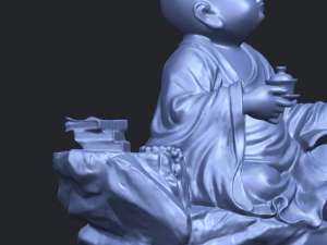 little monk drink tea Modelo de Impressão 3D