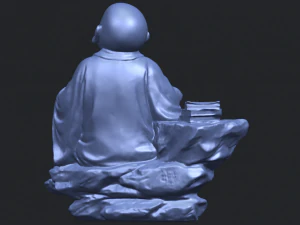 little monk drink tea 3D Print Model