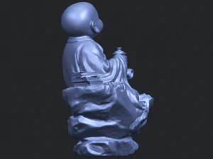 little monk drink tea 3D Print Model