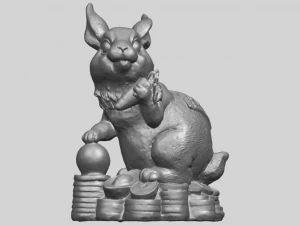 rabbit 02 3D Print Model
