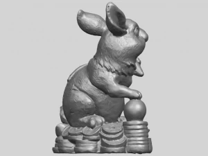 rabbit 02 3D Print Model