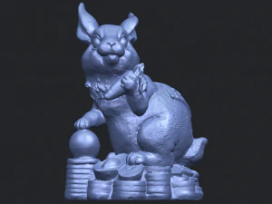 rabbit 02 3D Print Model