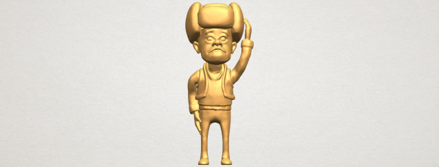 bald guy qiang 3D प्रिंट मॉडल .c4d .max .obj .3ds .fbx .stl .blend 