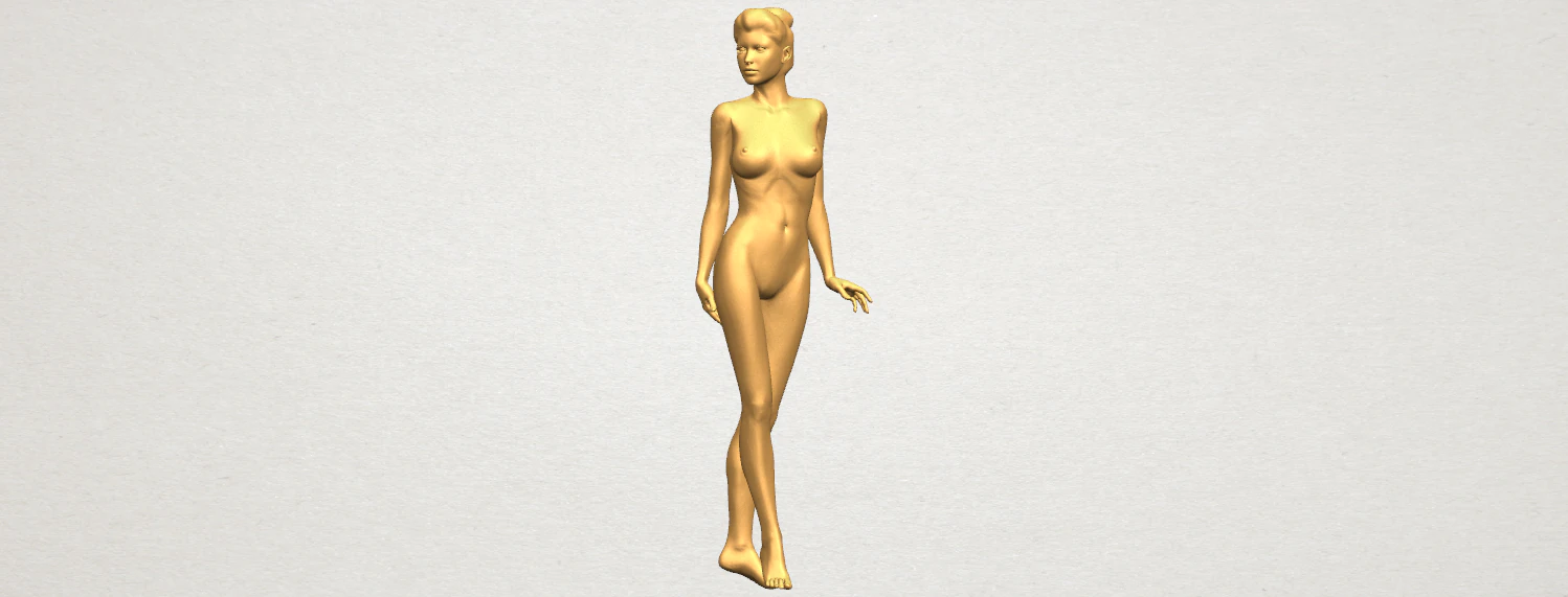 naked girl 22 3D Print Model .c4d .max .obj .3ds .fbx .stl .blend 