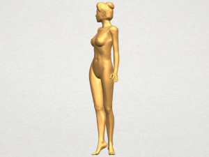 naked girl 22 3D-printmodel