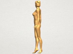 naked girl 22 3D-printmodel
