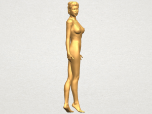 naked girl 22 3D-printmodel