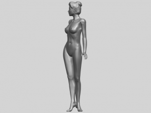 naked girl 22 3D-printmodel