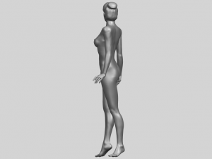 naked girl 22 3D-printmodel