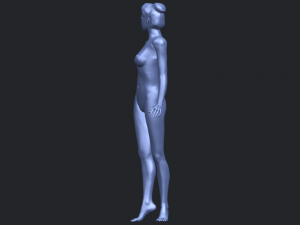 naked girl 22 3D-printmodel