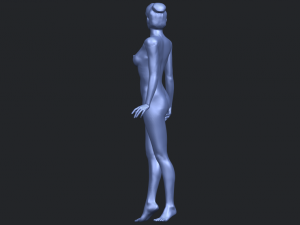 naked girl 22 3D-printmodel