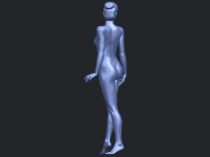 naked girl 22 3D-printmodel
