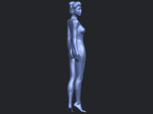 naked girl 22 3D-printmodel