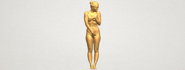 naked girl 25 3D Baskı Modeli .c4d .max .obj .3ds .fbx .stl .blend 