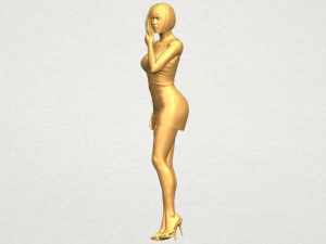 beautiful girl 12 3D-Druckmodell