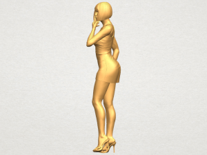 beautiful girl 12 3D-Druckmodell