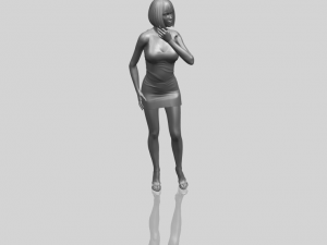 beautiful girl 12 3D-Druckmodell