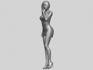 beautiful girl 12 3D-Druckmodell
