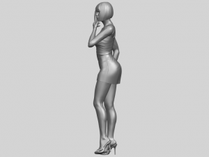 beautiful girl 12 3D-Druckmodell