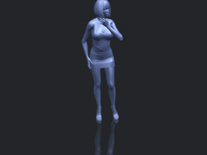 beautiful girl 12 3D-Druckmodell