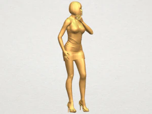 beautiful girl 12 3D Print Model