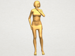 beautiful girl 12 3D-Druckmodell