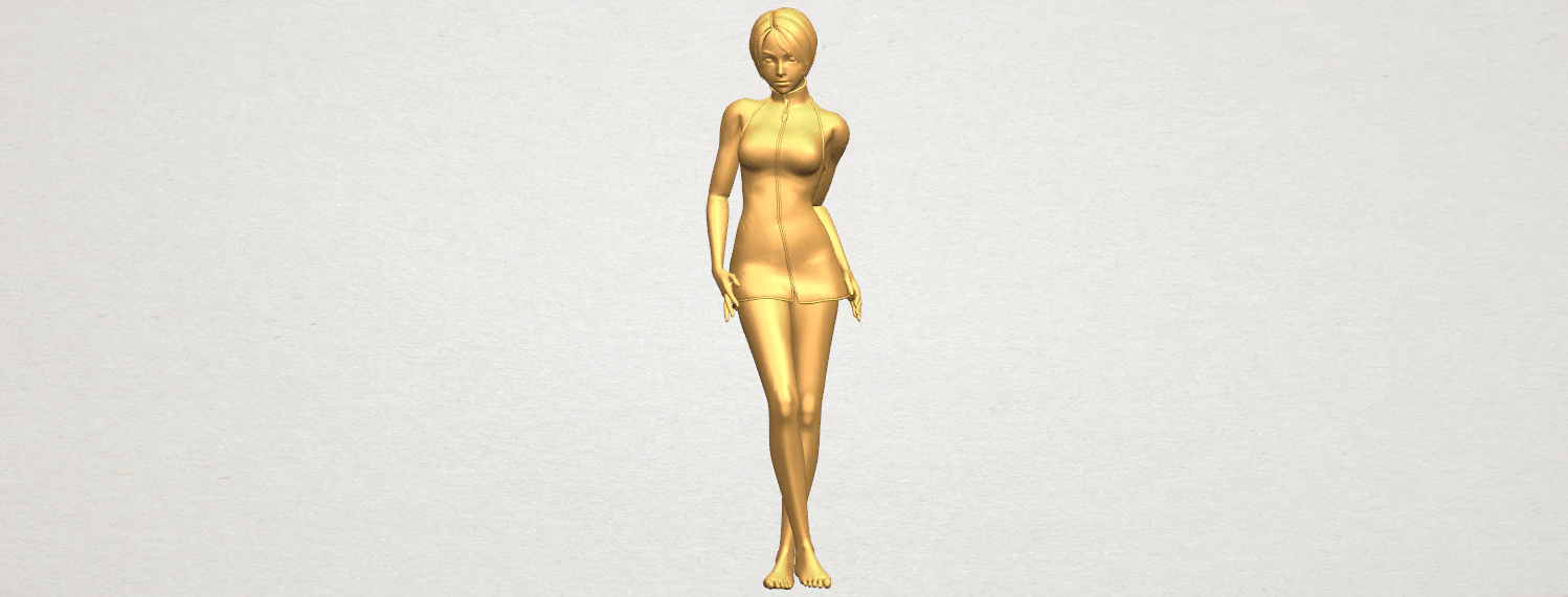 beautiful girl 11 3D Print Model .c4d .max .obj .3ds .fbx .stl .blend 