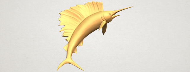 swordfish 02 3D-Druckmodell .c4d .max .obj .3ds .fbx .stl .blend 